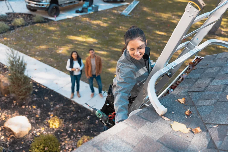 Augusta LeafFilter professional cleaning gutters